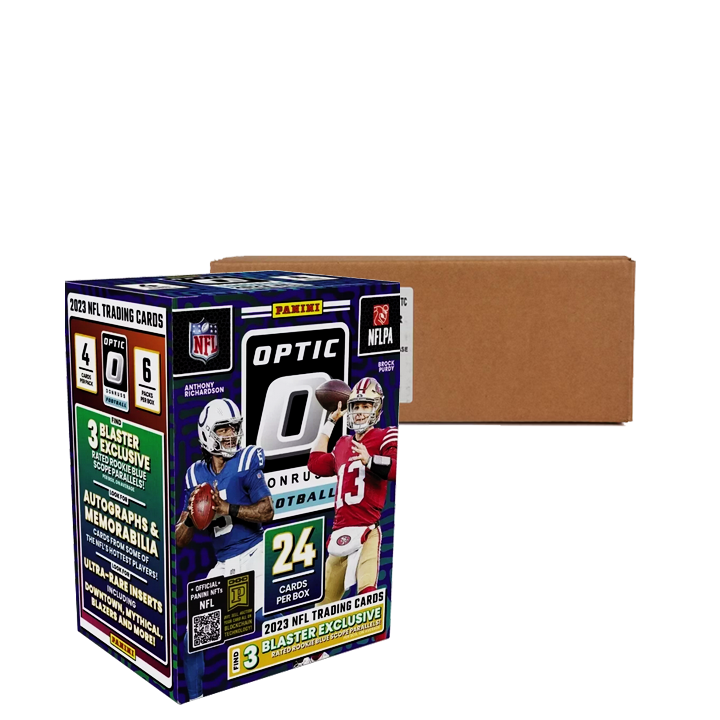 2023 Panini Donruss Optic Football Blaster 20-Box Case (Blue Scope Parallels)