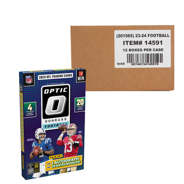 2023 Panini Donruss Optic Football Hobby 12-Box Case