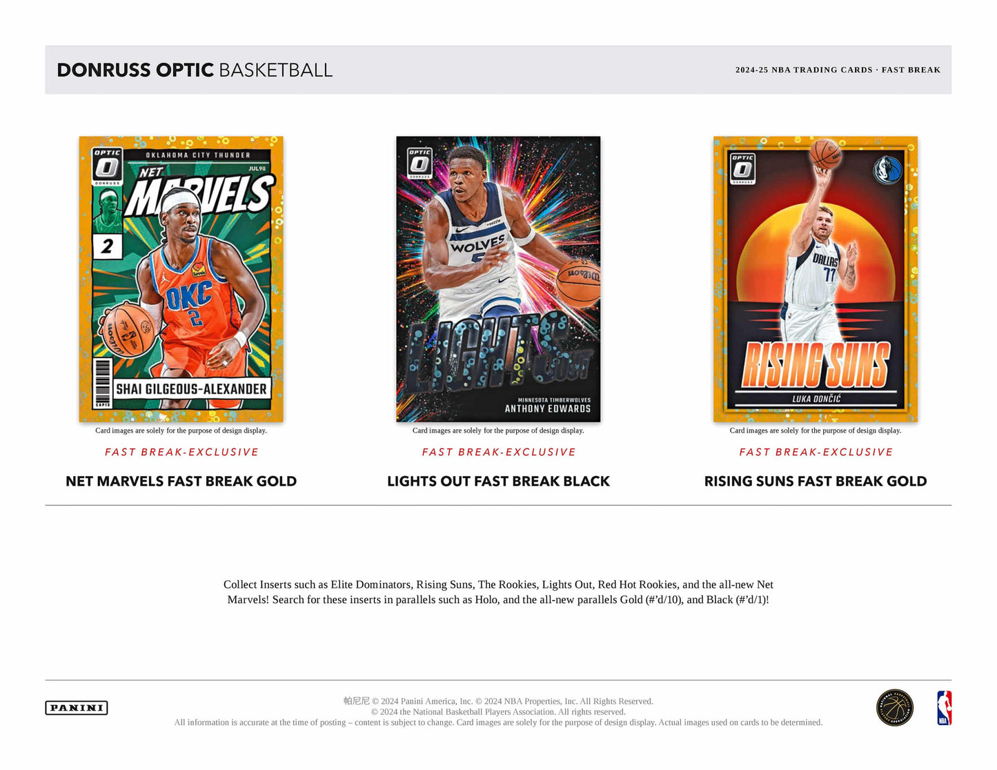 2024-25 Panini Donruss Optic Basketball Fast Break Hobby Box