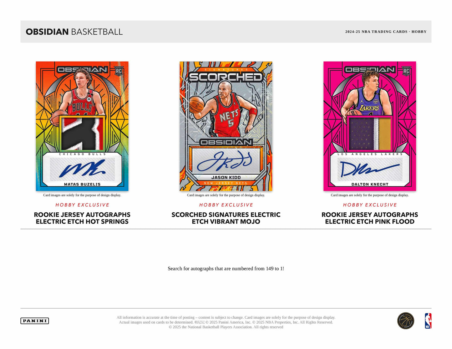 2024-25 Panini Obsidian Basketball Hobby Box