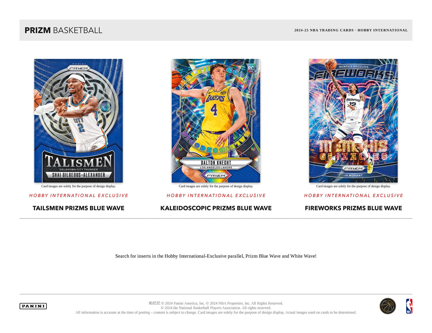 2024-25 Panini Prizm Basketball International Hobby Box