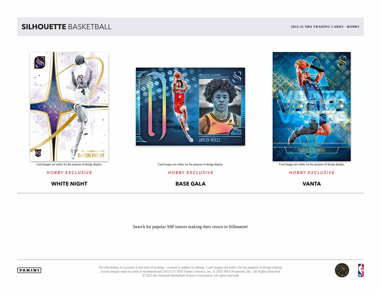 2024-25 Panini Silhouette Basketball Hobby Box