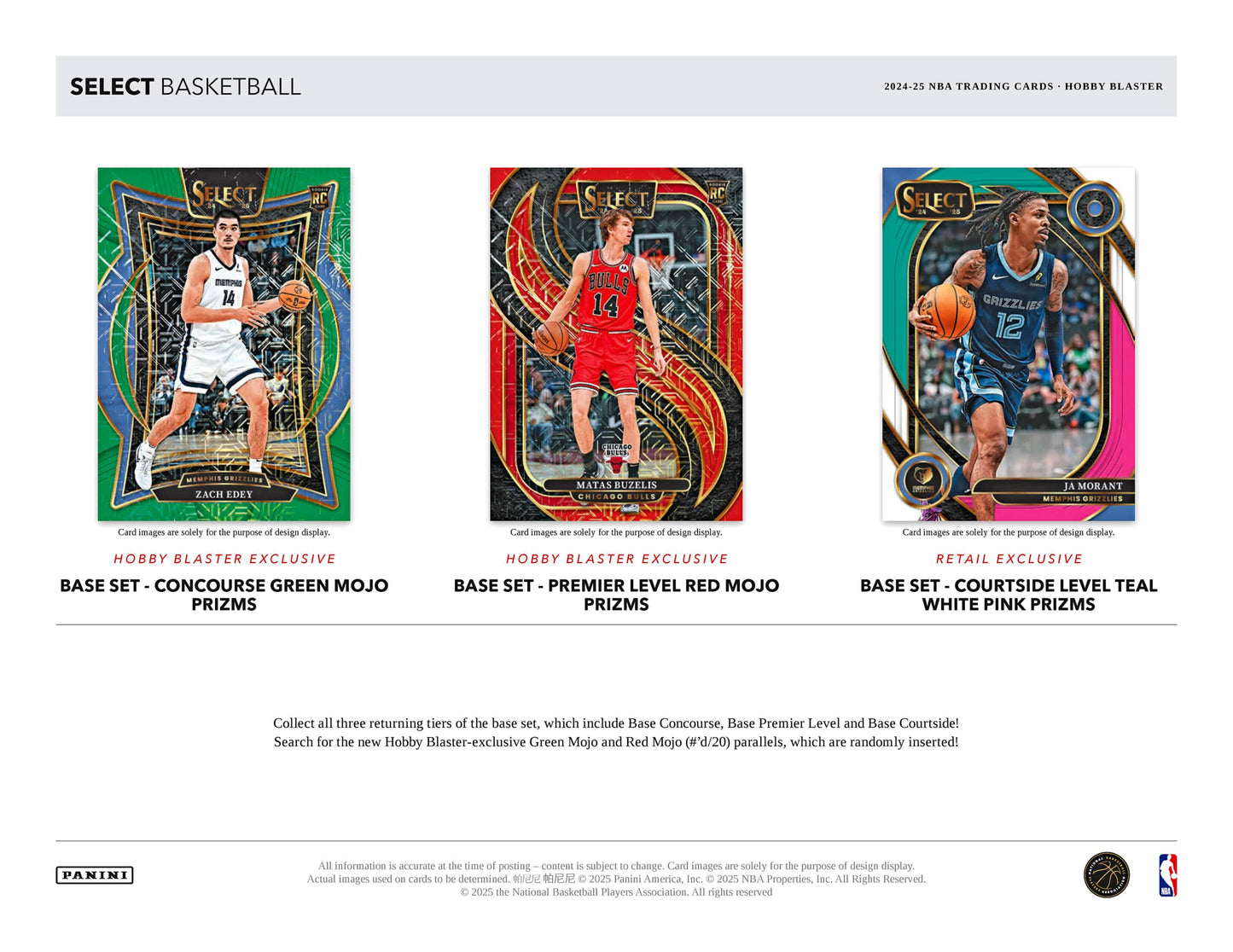 2024-25 Panini Select Basketball Blaster Box