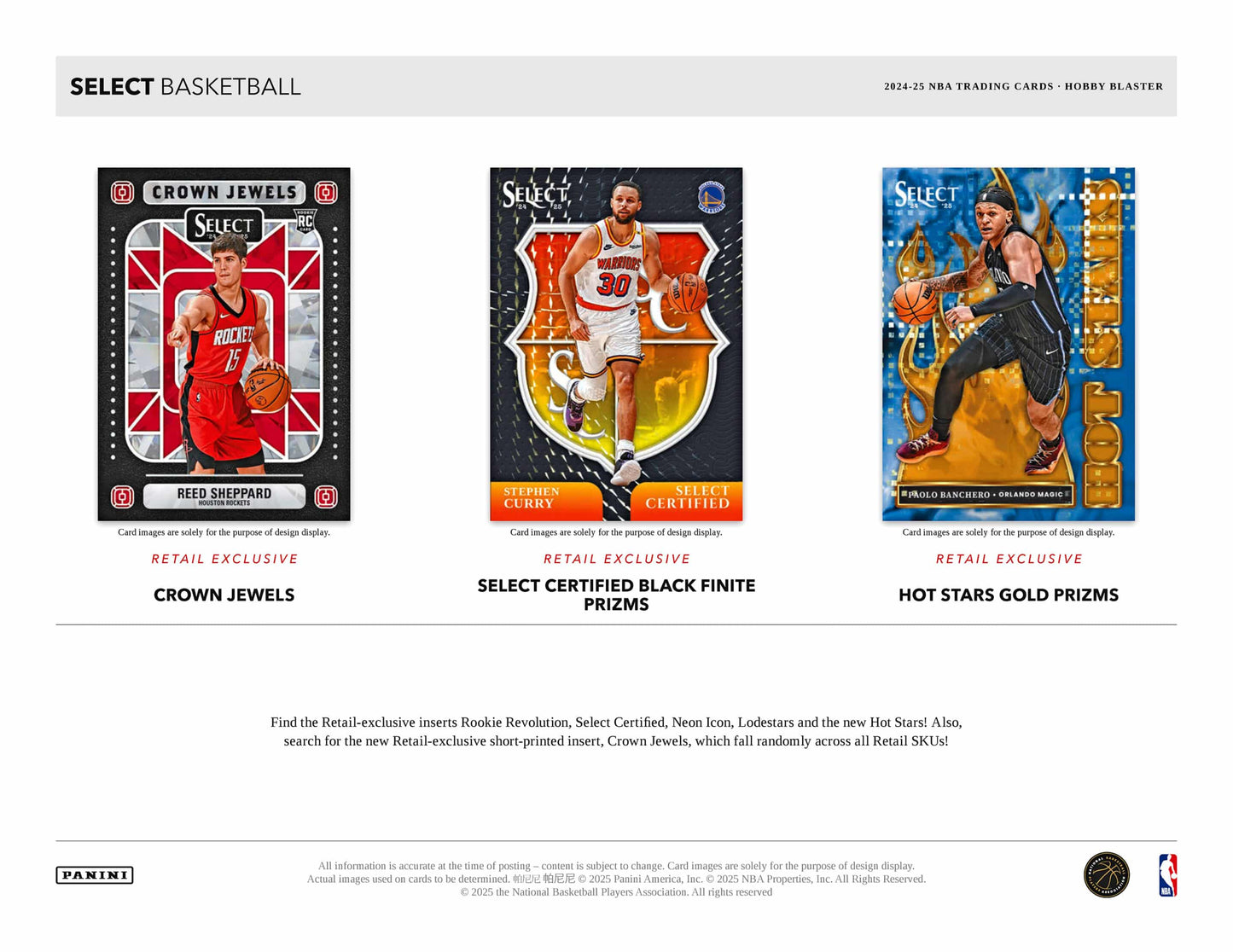 2024-25 Panini Select Basketball Blaster Box