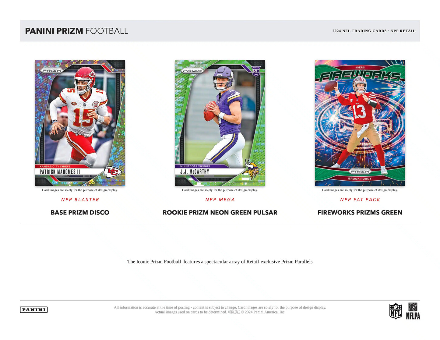 2024 Panini Prizm Football Mega (Neon Green Pulsar) 20-Box Case