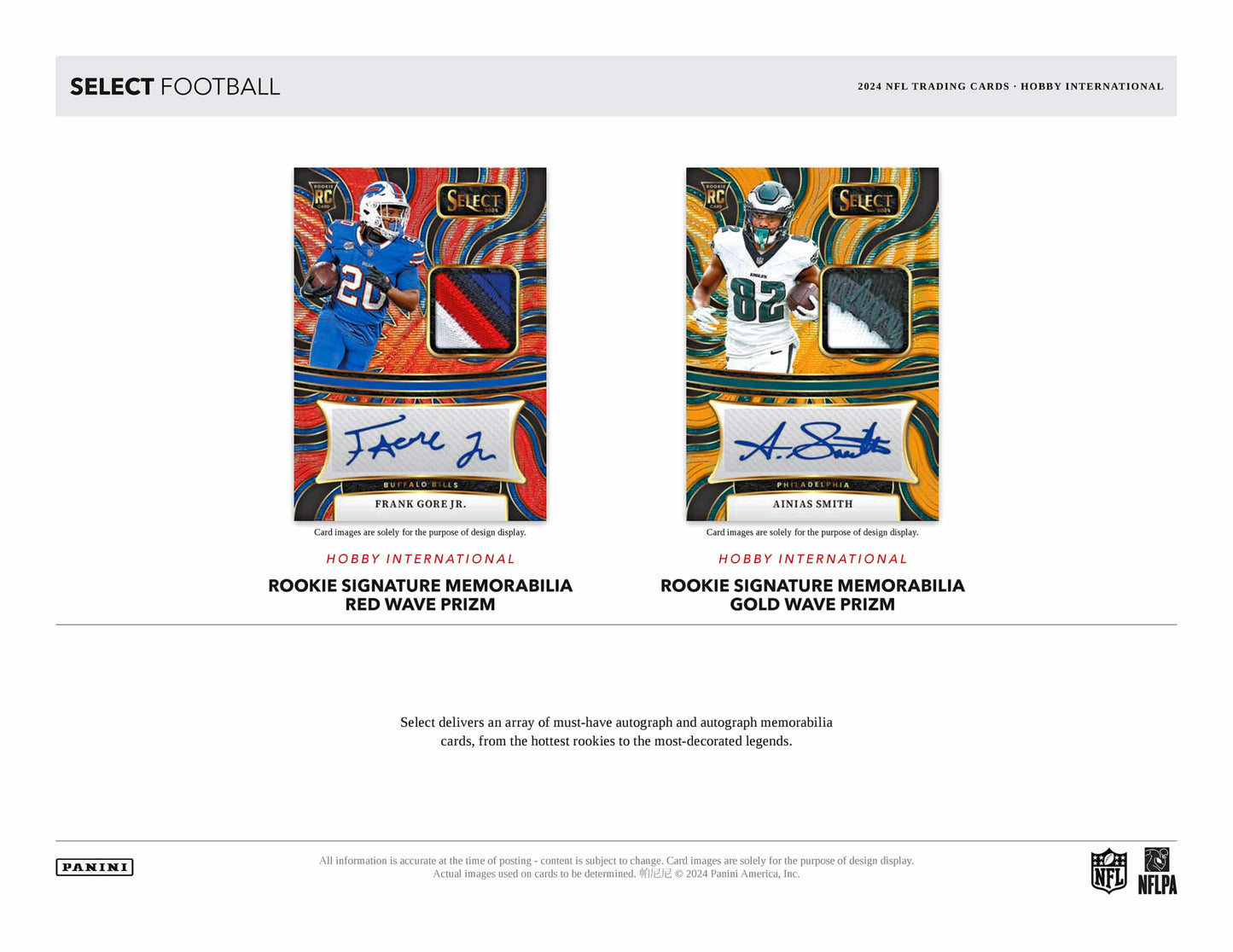 2024 Panini Select Football International Hobby Box
