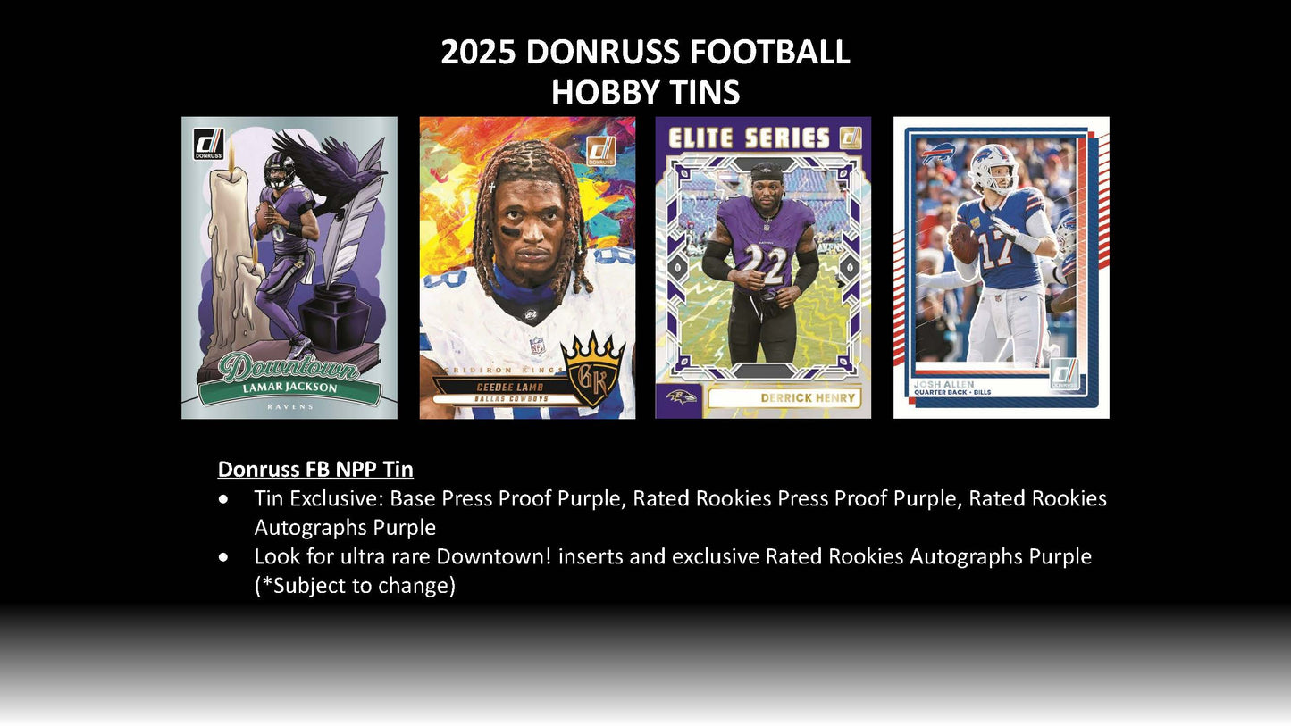 2025 Panini Donruss Football Holiday Tin