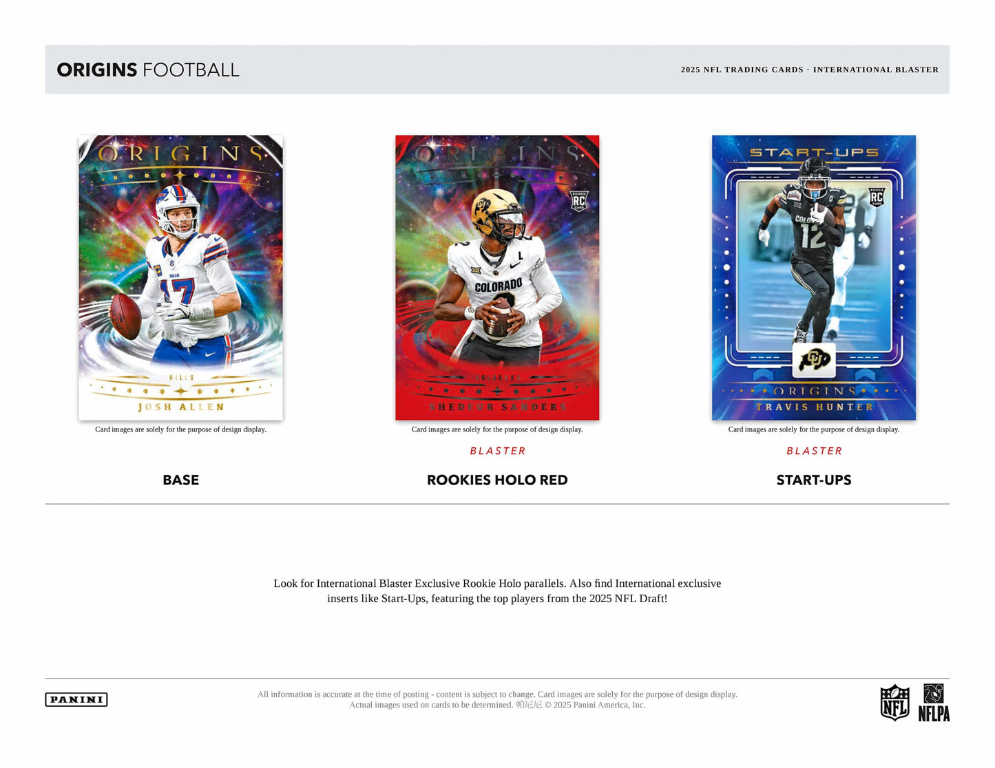 2025 Panini Origins International Football Blaster Box