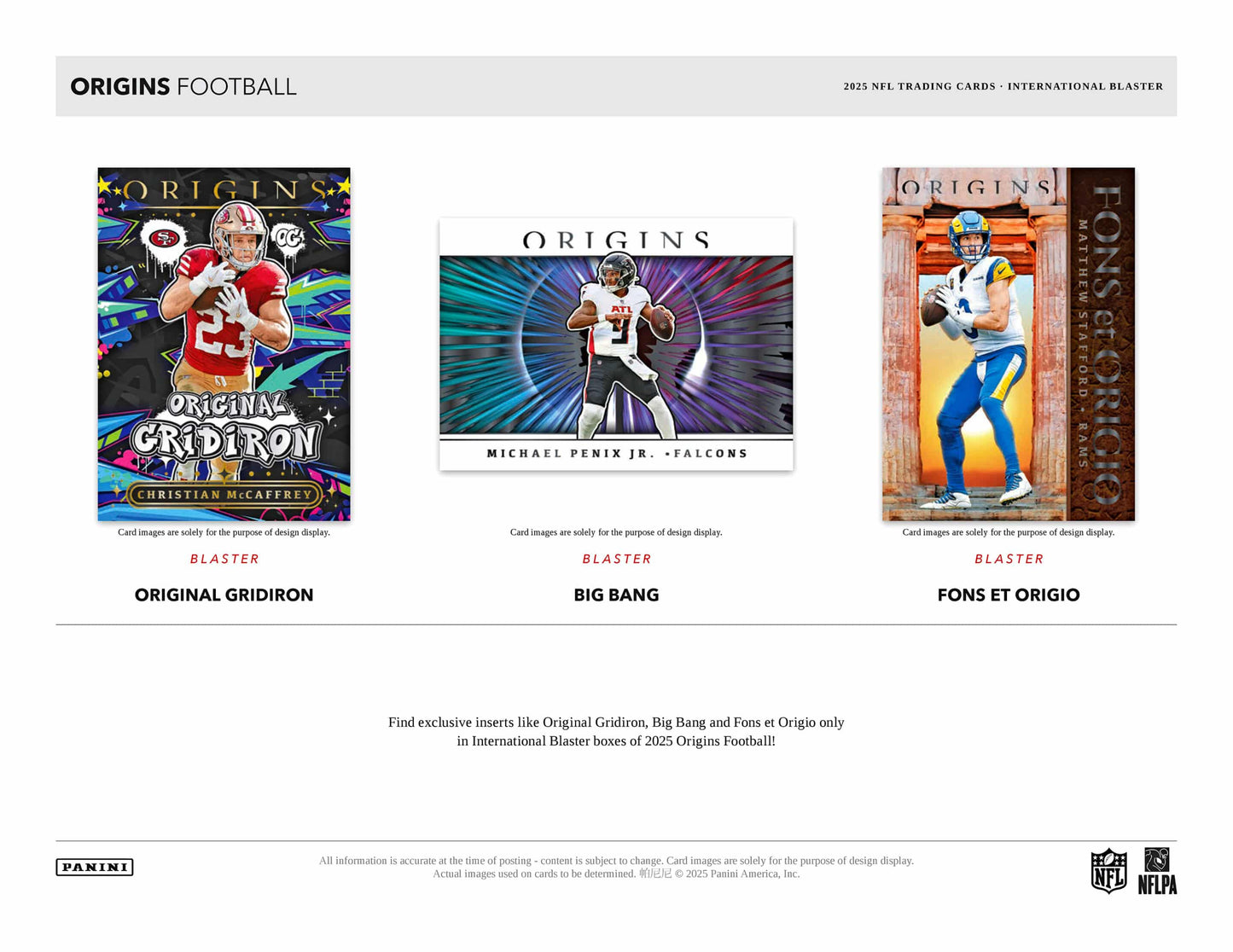 2025 Panini Origins International Football Blaster Box