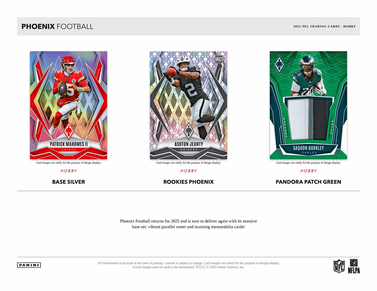 2025 Panini Phoenix Football Hobby Box