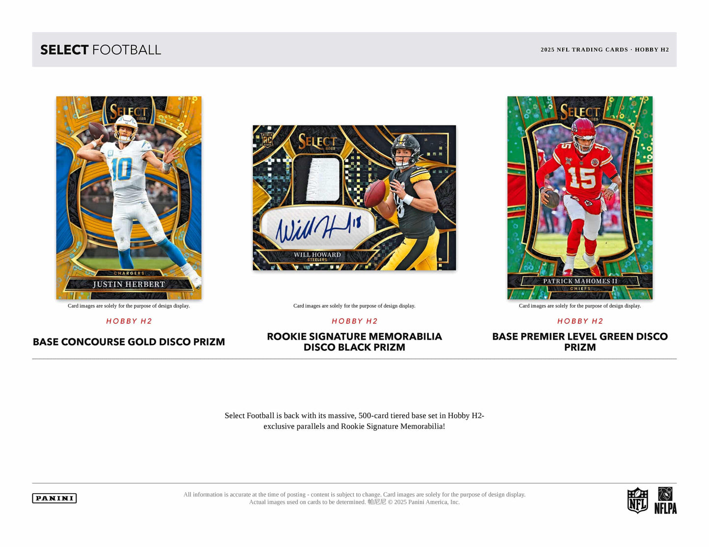 2025 Panini Select Football H2 Box