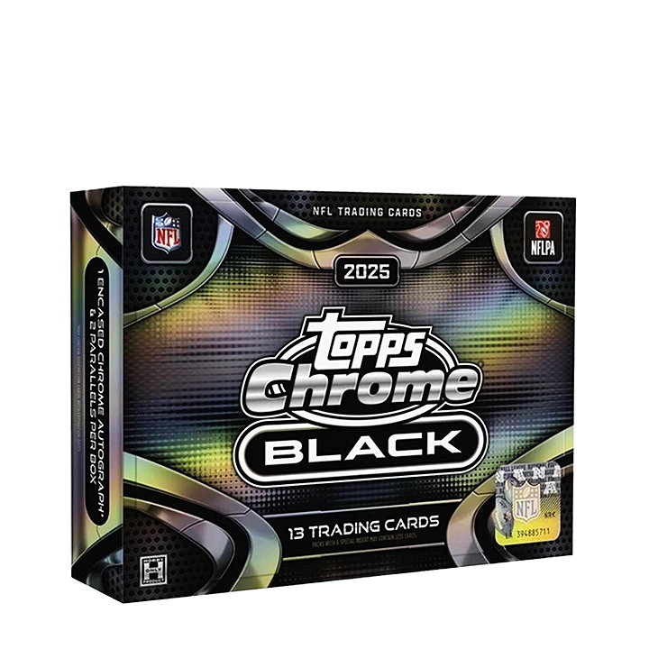 2025 topps chrome black football hobby box