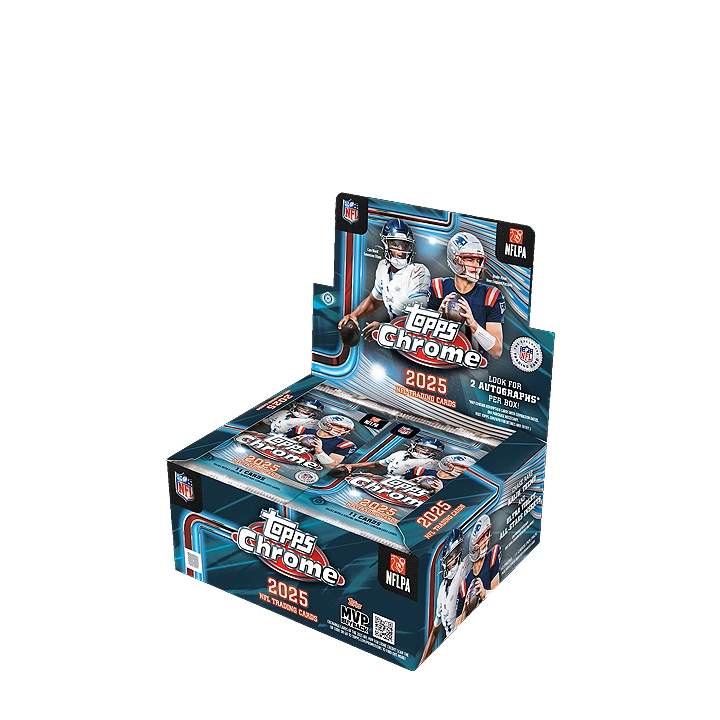 2025 Topps Chrome Football Hobby Jumbo Box