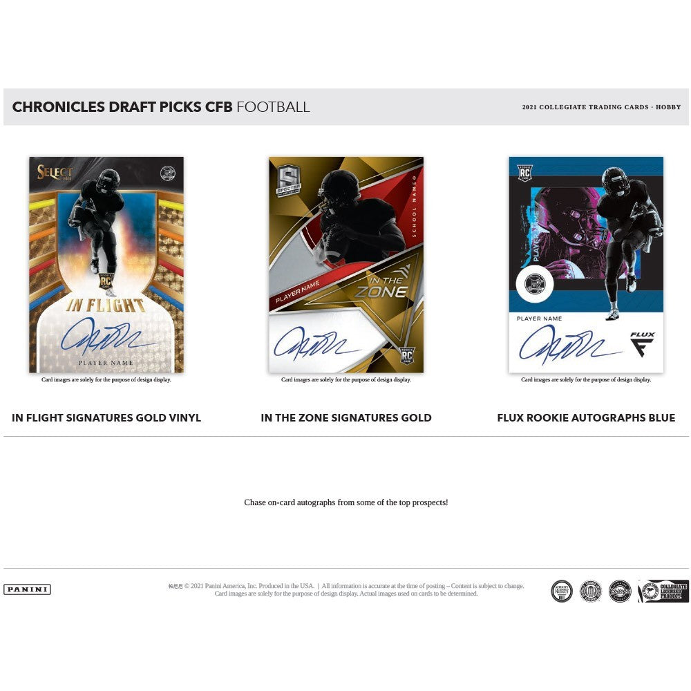 2021 Panini Chronicles Draft Picks Football Hobby Box