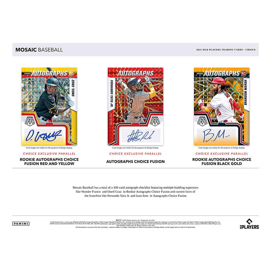 2022 Panini Mosaic Baseball Choice Box