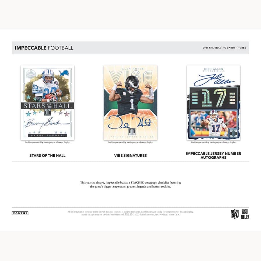 2023 Panini Impeccable Football Hobby Box