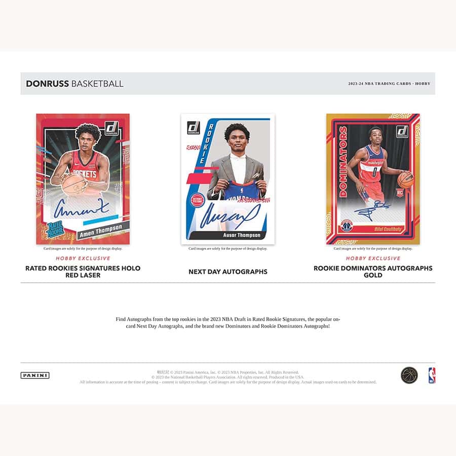 2023-24 Panini Donruss Basketball Hobby 10-Box Case
