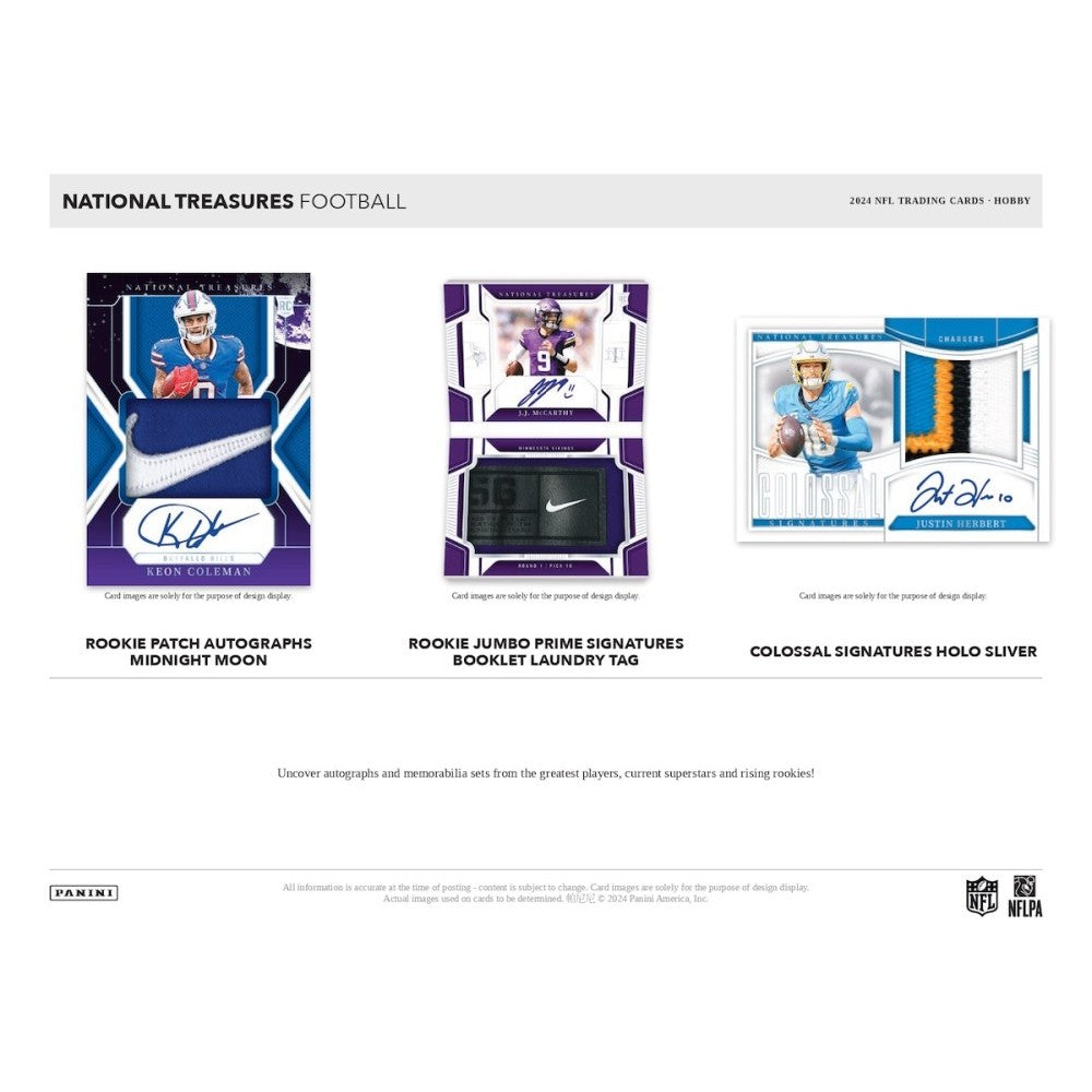 2024 Panini National Treasures Football Hobby 4-Box Case