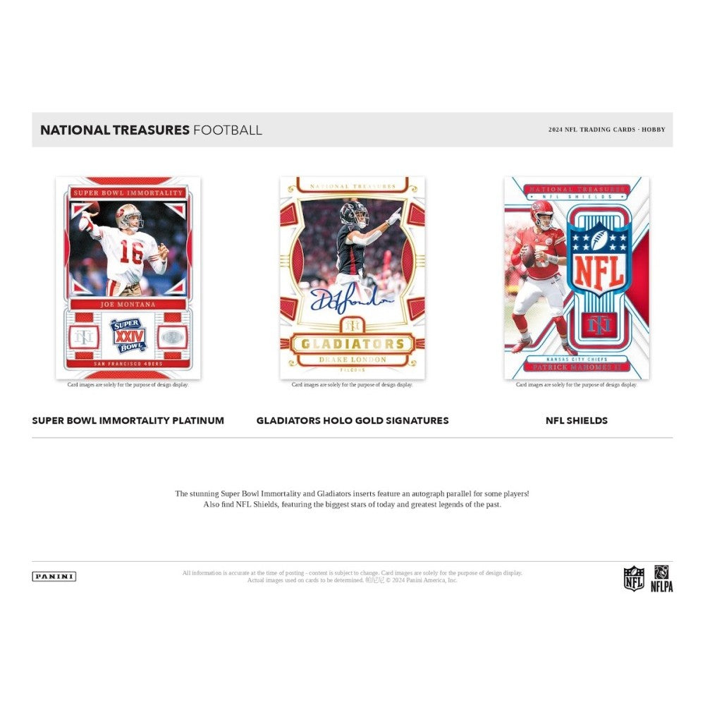 2024 Panini National Treasures Football Hobby 4-Box Case