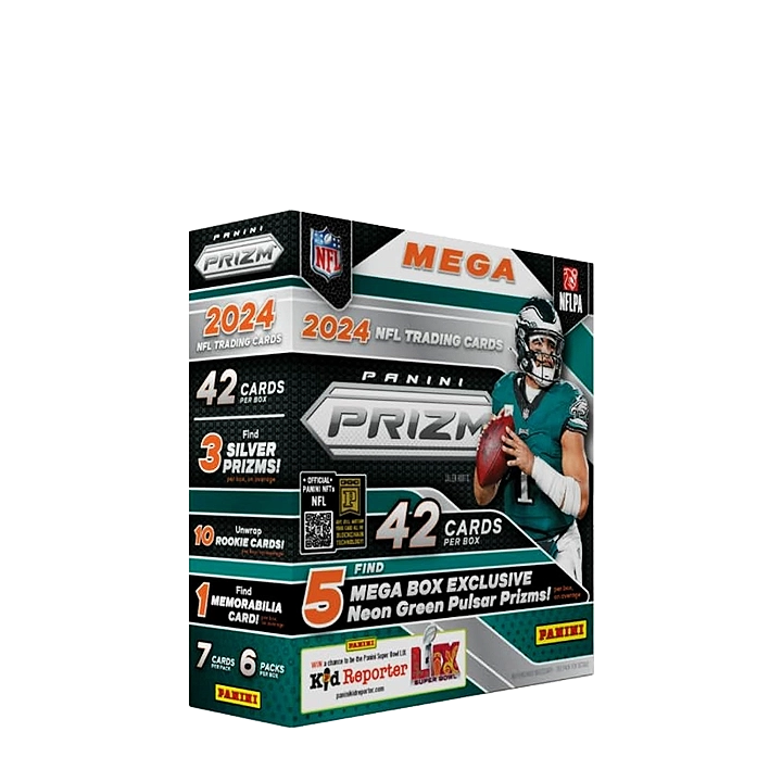 2024 Panini Prizm Football Mega (Neon Green Pulsar) 20-Box Case
