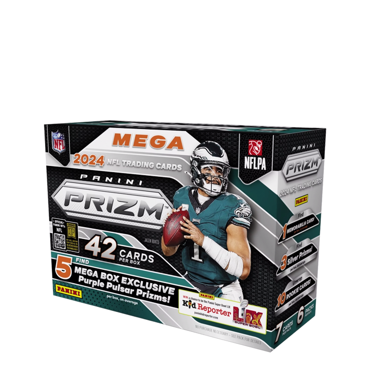 2024 Panini Prizm Football Mega Box (Purple Pulsar) 20-Box Case