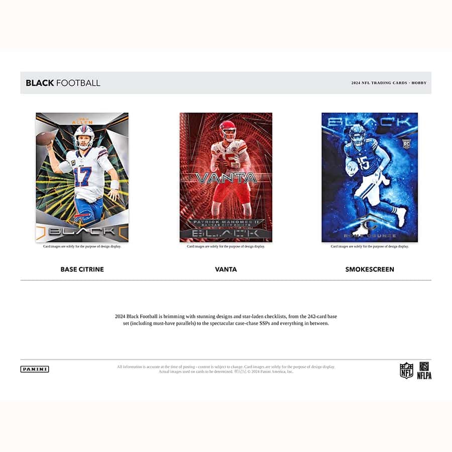 2024 Panini Black Football Hobby Box