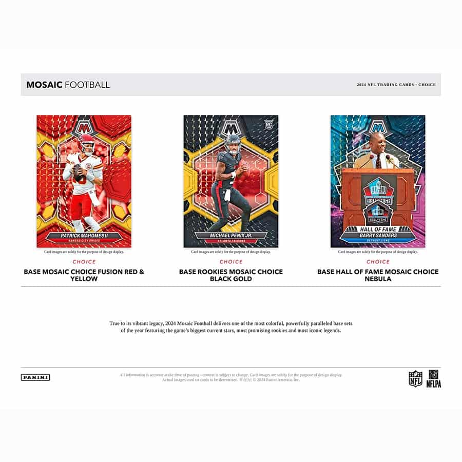 2024 Panini Mosaic Choice Football Hobby Box