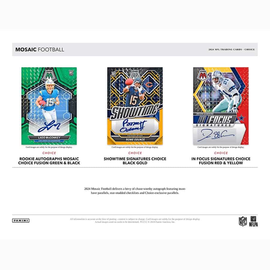 2024 Panini Mosaic Choice Hobby Box