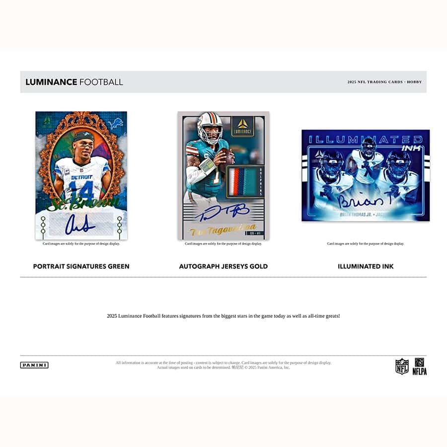 2025 Panini Luminance Football Hobby Box