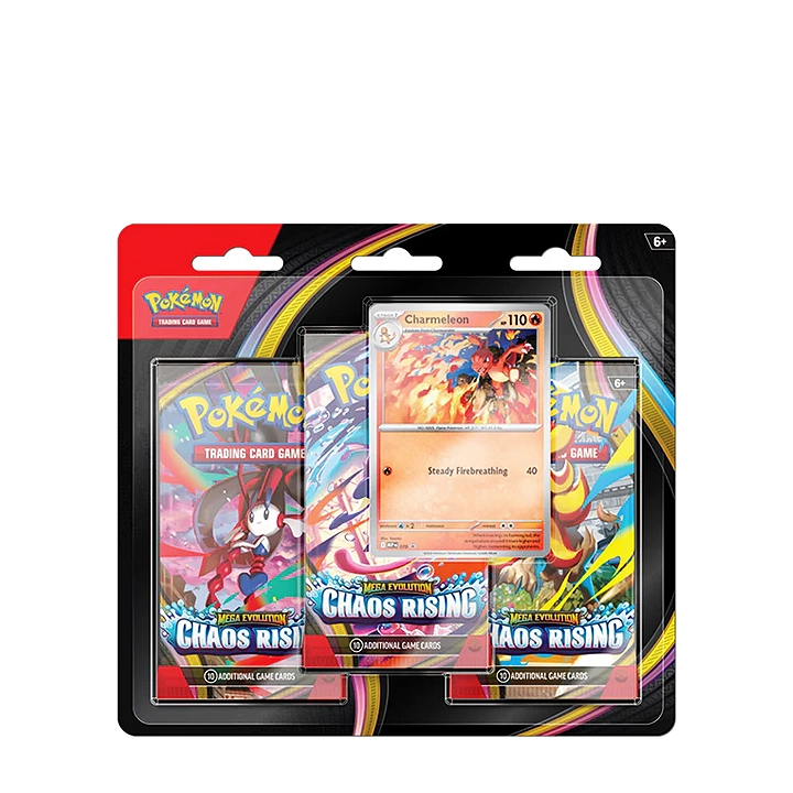 Pokemon Mega Evolution: Chaos Rising 3-Pack Blister