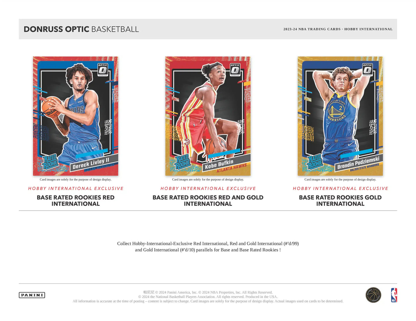2023-24 Panini Donruss Optic Basketball International Hobby Box