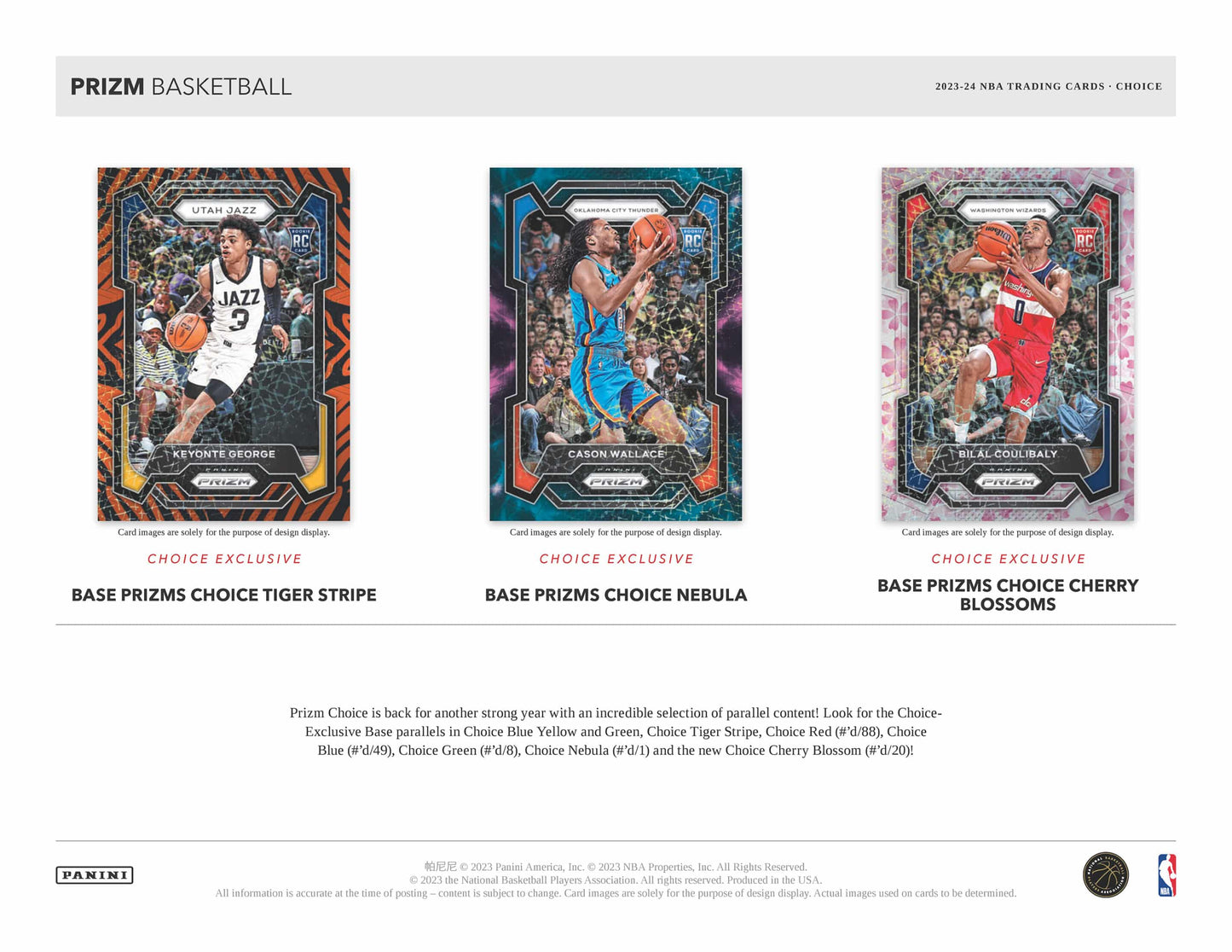 2023-24 Panini Prizm Choice Basketball Hobby Box