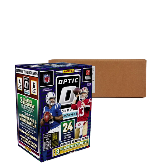 2023 Panini Donruss Optic Football Blaster 20-Box Case (Blue Scope Parallels)