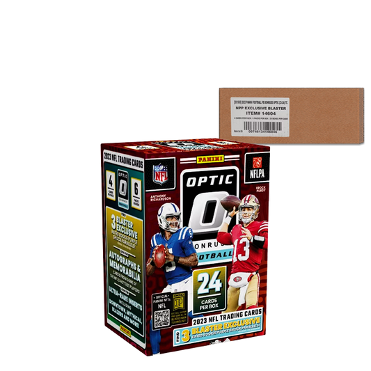 2023 Panini Donruss Optic Football Blaster 20-Box Case (Purple Shock)