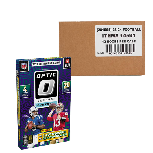 2023 Panini Donruss Optic Football Hobby 12-Box Case