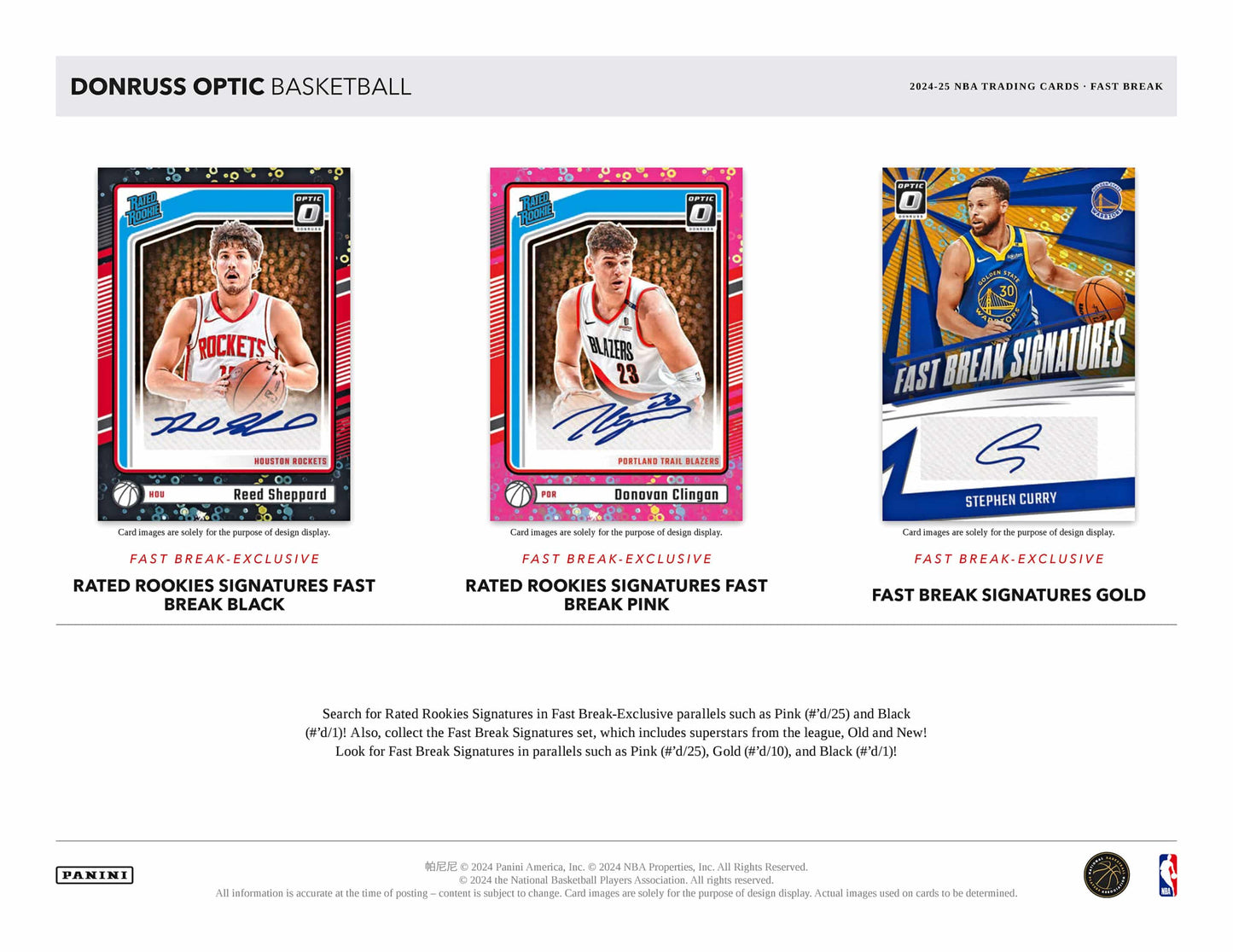 2024-25 Panini Donruss Optic Basketball Fast Break Hobby Box