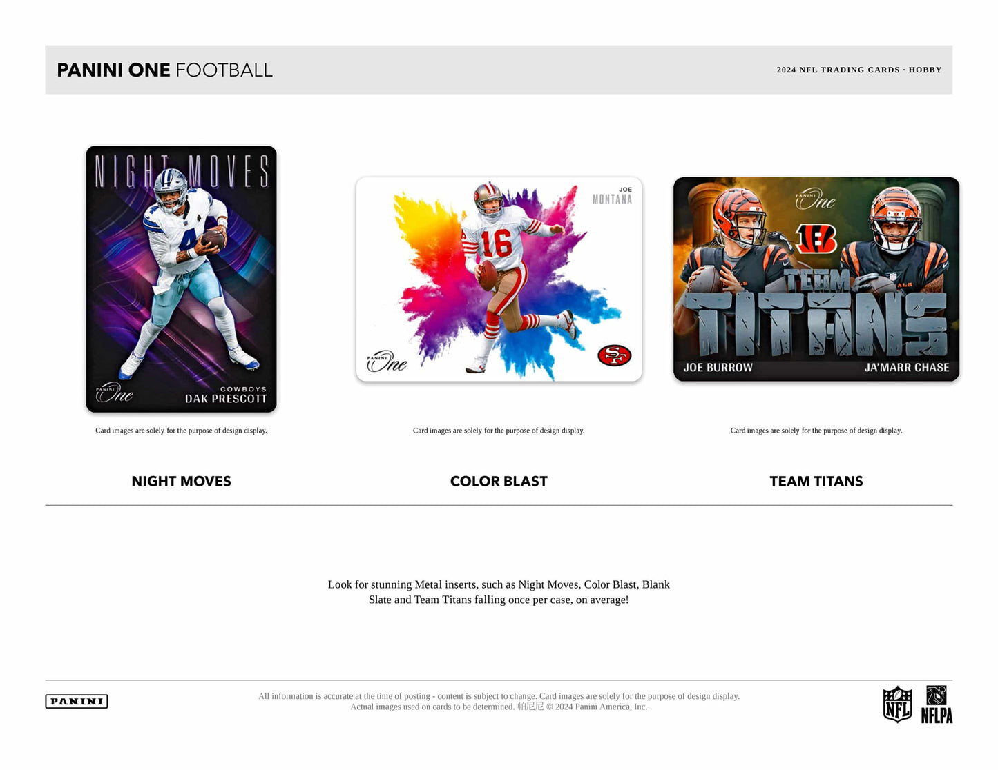 2024 Panini One Football Hobby Box