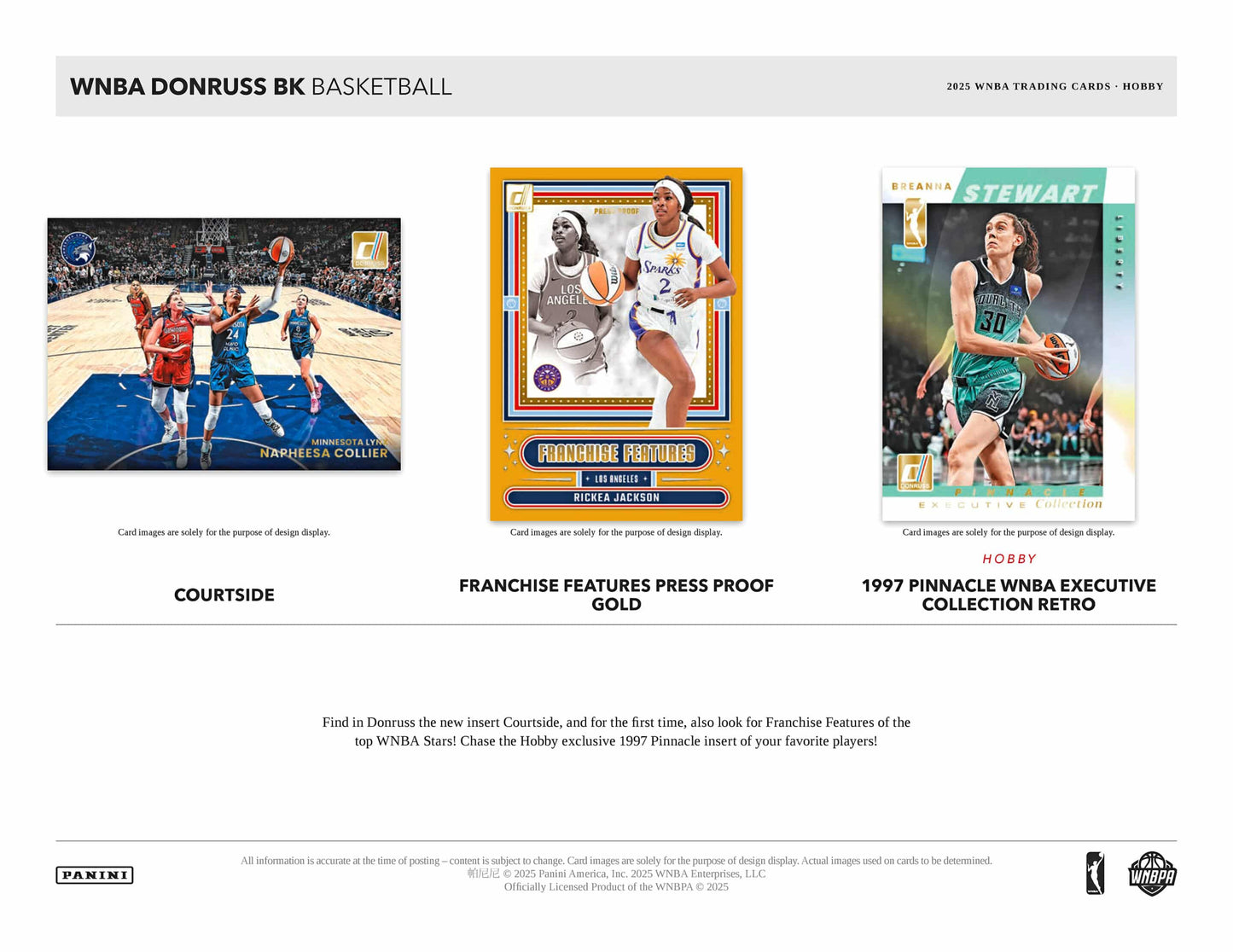 2025 Panini Donruss WNBA Basketball Hobby Box