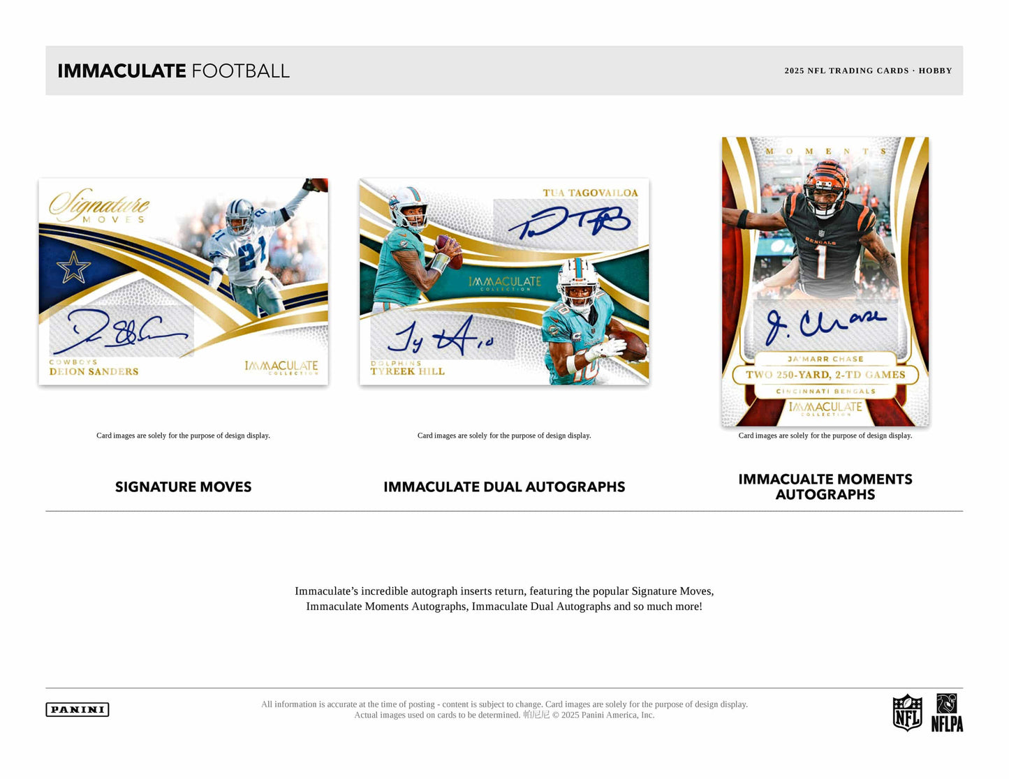 2025 Panini Immaculate Football Hobby Box