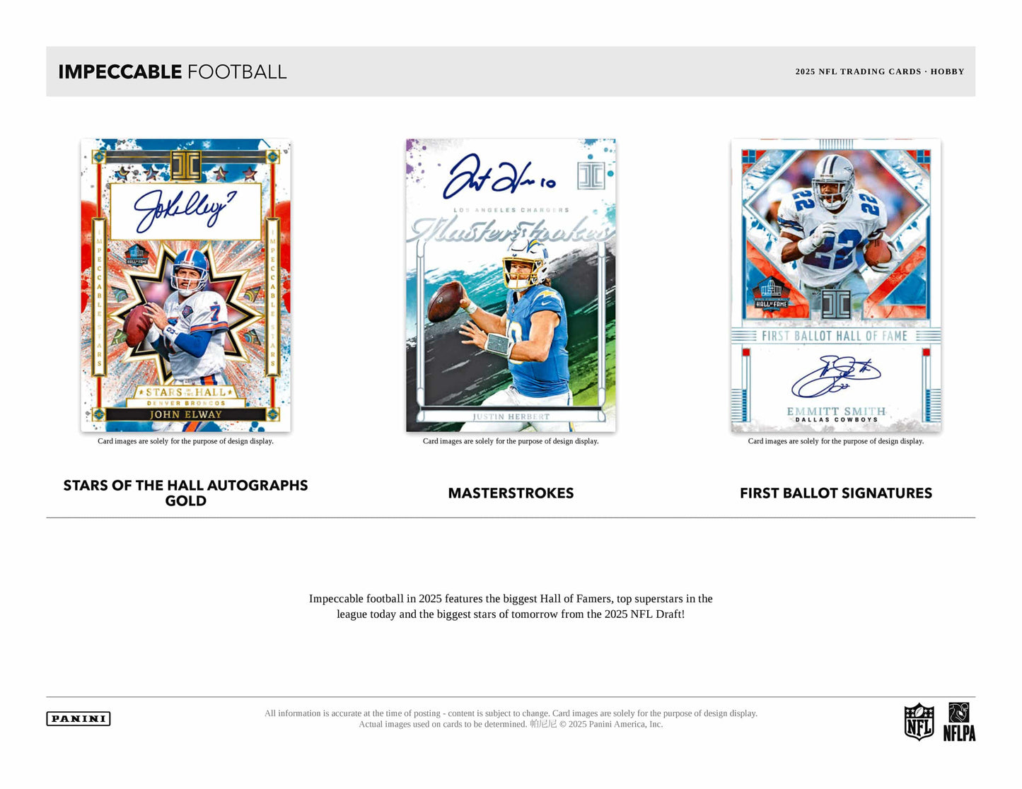 2025 Panini Impeccable Football Hobby 3-Box Case