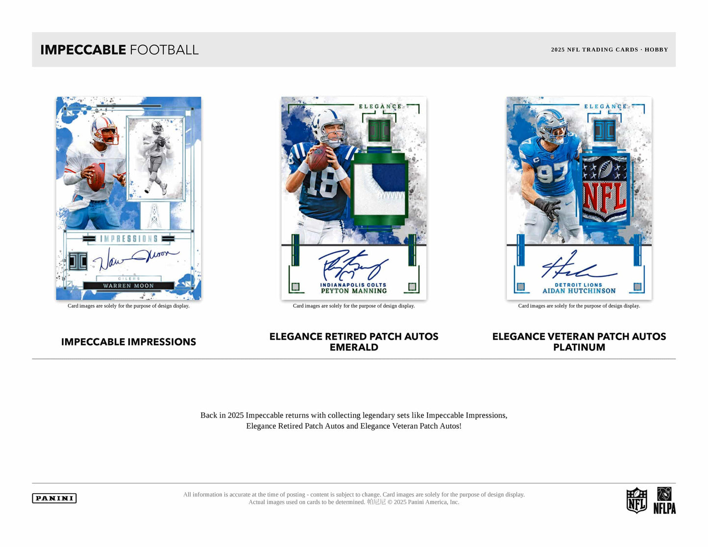 2025 Panini Impeccable Football Hobby 3-Box Case