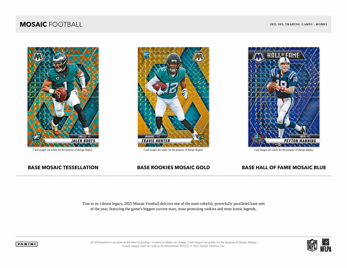 2025 Panini Mosaic Football Hobby Box