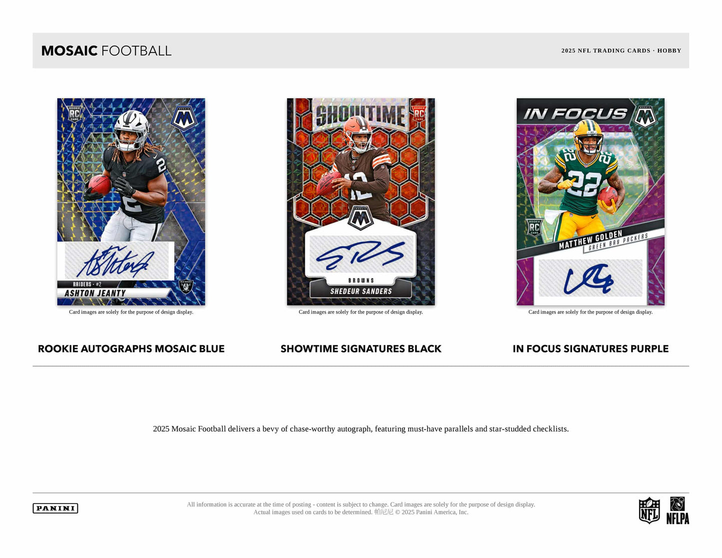 2025 Panini Mosaic Football Hobby Box