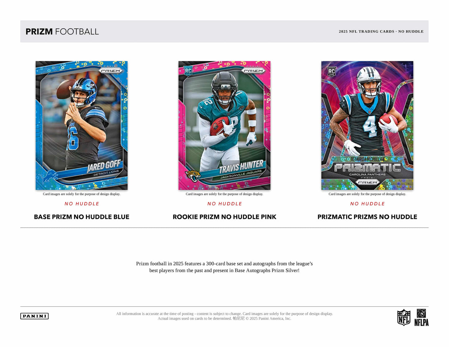 2025 Panini Prizm Football No Huddle Box