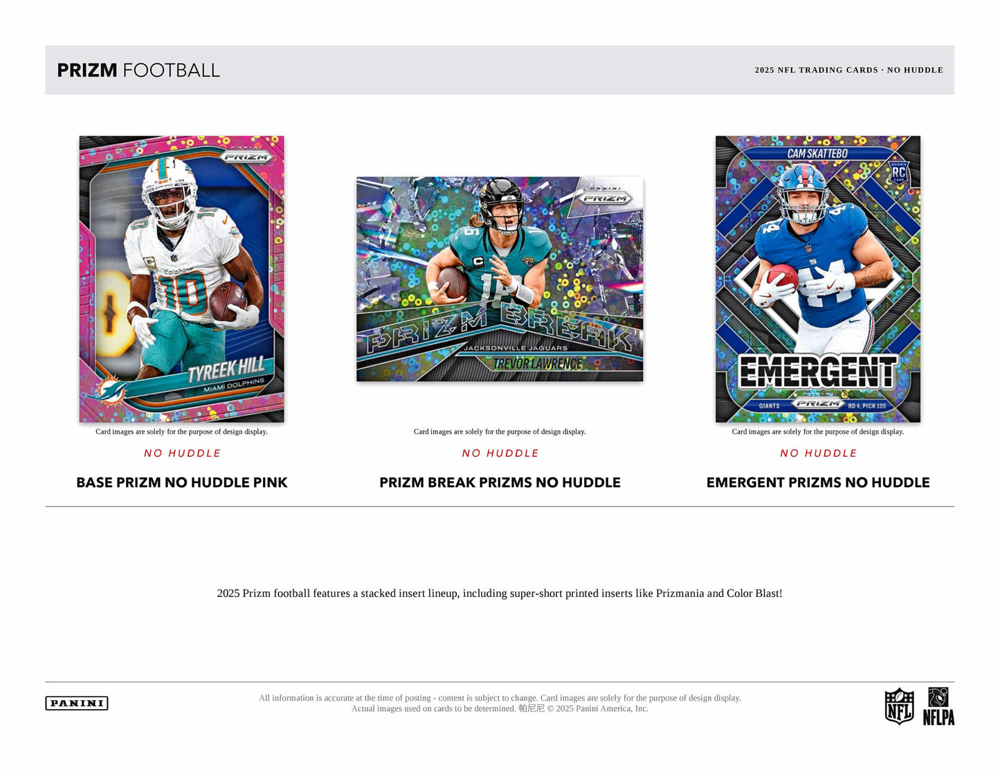 2025 Panini Prizm Football No Huddle Box