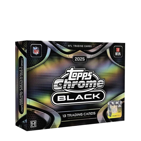 2025 topps chrome black football hobby box