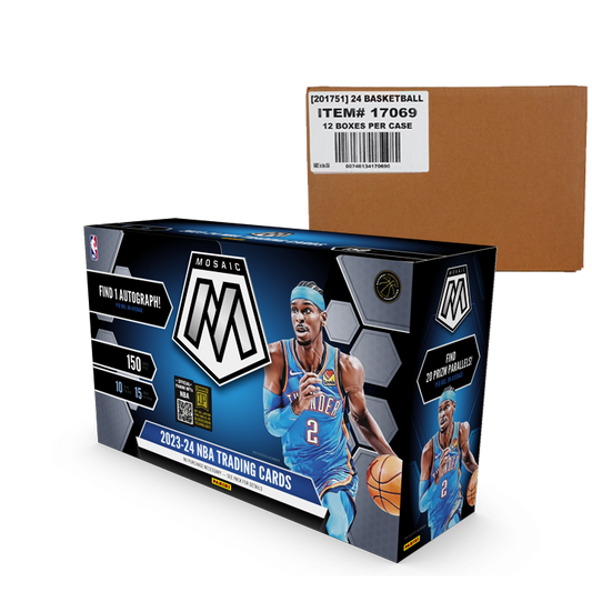 2023-24 Panini Mosaic Basketball Hobby 12-Box Case