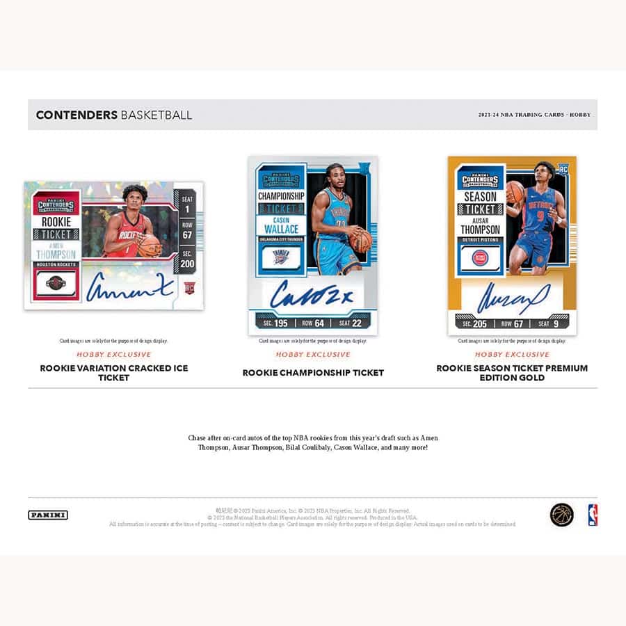 2023-24 Panini Contenders Basketball Hobby Box