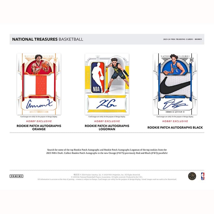 2023-24 Panini National Treasures Basketball Hobby 4-Box Case