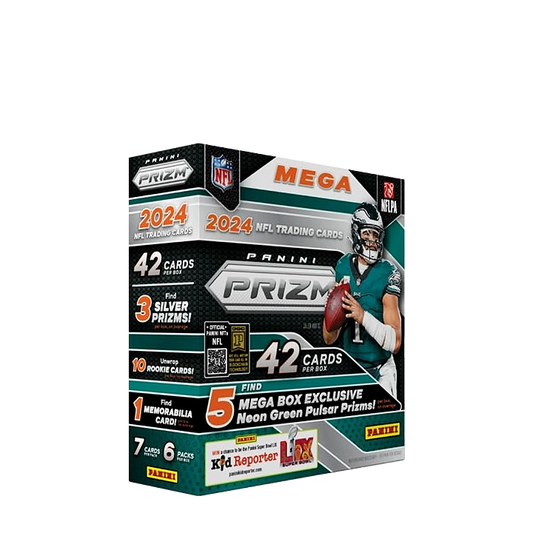 2024 Panini Prizm Football Mega Box (Neon Green Pulsar)